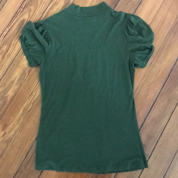 Anthropologie Olive Green top Small - Picture 5 of 5